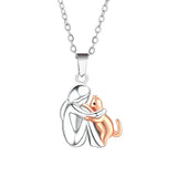 Collar amb Gat en l'Abrac