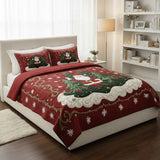 3-Piece Quilted Bed Set - Santa's Workshop