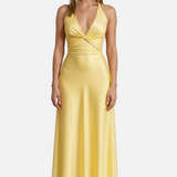 Vestit Maxi de Promoció Halter de Satén