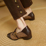 Chloé - Sabates de cuir vintage amb hebilla