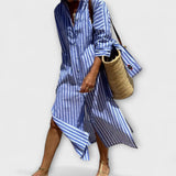 Johana - Vestit Camiser Elegant a Ratlles