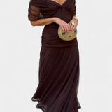 Teresa - Vestit llarg floral amb escot en V