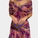 Teresa - Vestit llarg floral amb escot en V