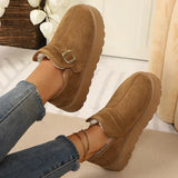 Aurora | Botins de plataforma de cuir nubuck sintètic amb forro càlid i sola antilliscant