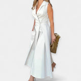 Vestit midi amb coll