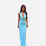 Vestit Maxi Sense Esquena amb Detall d'Anell