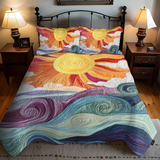 3-Piece Quilted Bed Set - Solar Charm