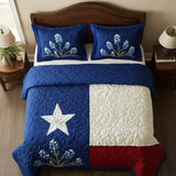 3-Piece Quilted Bed Set - Texas Pride