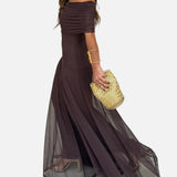 Vestit Maxi de Chiffon sense Espatlles