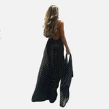 Vestit Maxi de Llunes Vintage amb Escot en V
