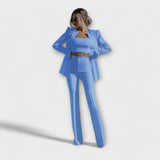 Selina - Conjunt elegant de 3 peces (Blazer, Top, Pantalons)