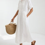 Lysandra — Vestit camisero fluid d'estiu