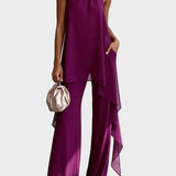 Viola - Conjunt Halter Elegant amb Pantalons
