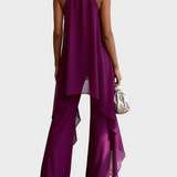 Viola - Conjunt Halter Elegant amb Pantalons