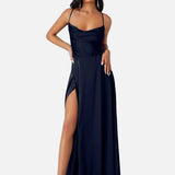 Vestit Maxi de Tirants d'Espagueti amb Gran Abertura