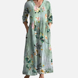 Vestit Maxi Floral d'Estiu amb Escot en V