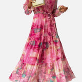 Vestit Maxi de Nit d'Estiu amb Estampat Floral