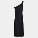 Vestit Midi Asimètric d'un Shoulder