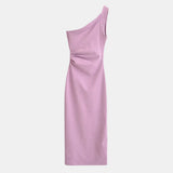 Vestit Midi Asimètric d'un Shoulder