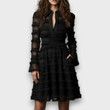 Carolina – Vestit Midi Transparent amb Franges