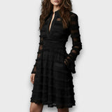 Carolina – Vestit Midi Transparent amb Franges