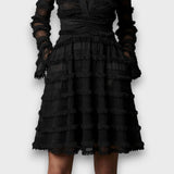 Carolina – Vestit Midi Transparent amb Franges