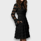 Carolina – Vestit Midi Transparent amb Franges