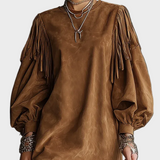 Vestit Mini Vintage amb Mangues