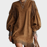 Vestit Mini Vintage amb Mangues