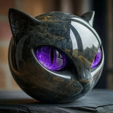 NyxCharm | Escultura de Cap de Gat Negre Místic