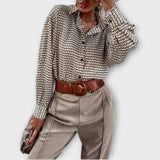 Ashley - Blusa de màniga llarga d'estil vintage
