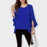 Aria - Blusa de material lleuger amb escot rodó