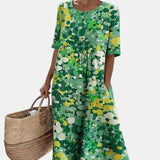 Elena | Vestit midi floral solt i lleuger