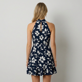 Adriana Vestit Mini Halter Floral