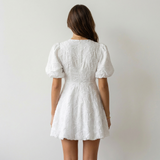 Sofía Vestit Mini Blanc Bordat
