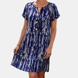 Marina | Vestit estampat amb botons