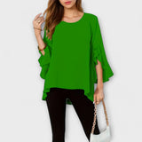 Aria - Blusa de material lleuger amb escot rodó