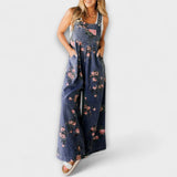 Bethany - Mono de mezclilla ample amb estampat floral