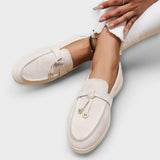 Mocassins sense fil per a dona amb cinta decorativa
