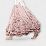 Luna – Falda Boho Màxima amb Bordat