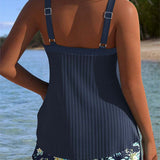 Julia | Tankini a rayas con braguita de baño de dos piezas