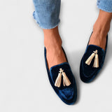 Quinnlyn | Mocasins d'inspiració vintage amb flecs