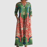 Sára - Vestit Maxi Floral Vintage