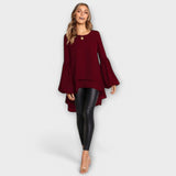 Aria - Blusa de material lleuger amb escot rodó