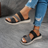 Cleo - Sandalia deportiva de confort con suela de plataforma