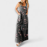 Bethany - Mono de mezclilla ample amb estampat floral