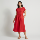 Chira Vestit midi amb mànig curta