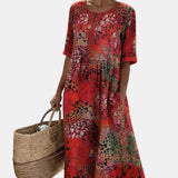 Paula | Vestit midi floral solt i lleuger