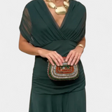Teresa - Vestit llarg floral amb escot en V