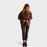 Rosa - Abric modern amb estampat de lleopard
